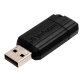 Verbatim Micro-clé USBPinStripe de 64 Go - noire