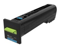 Lexmark - Extra High Yield - cyan - original - toner cartridge - LCCP, LRP