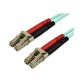 StarTech.com Câble Fibre Optique Multimode de 10m LC/UPC à LC/UPC OM4, Fibre Zipcord 50/125µm LOMMF/VCSEL, Réseaux 100G, Faible Perte d'Insertion, Cordon de Raccordement Fibre LSZH