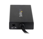StarTech.com Hub USB 3.0 (5Gbps) portable à 3 ports avec câble intégré plus Gigabit Ethernet - Aluminium
