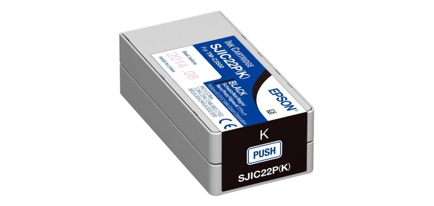Epson SJIC22P(K): Ink cartridge for ColorWorks C3500 (Black)