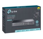 TP-Link TL-SG1016PE Géré L2 Gigabit Ethernet (10/100/1000) Connexion Ethernet, supportant l'alimentation via ce port (PoE) 1U Noir