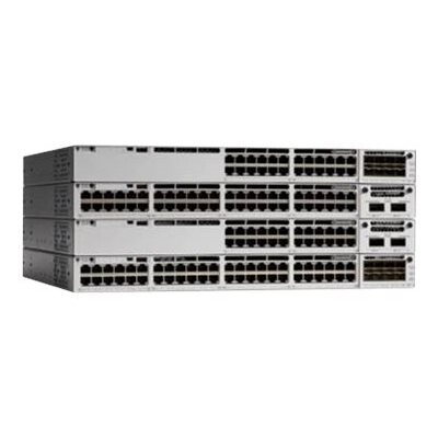 Cisco Catalyst C9300-48P-E Géré L2/L3 Gigabit Ethernet (10/100/1000) Connexion Ethernet, supportant l'alimentation via ce port (PoE) Gris
