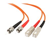 StarTech.com Câble / Jarretière fibre optique duplex multimode 62.5/125 OM1 de 3m - ST vers SC - Orange