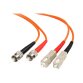 StarTech.com Câble / Jarretière fibre optique duplex multimode 62.5/125 OM1 de 3m - ST vers SC - Orange