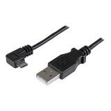 StarTech.com Câble de charge et synchronisation Micro USB de 1 m - USB-A vers Micro-B à angle droit - M/M - 0,25 mm²
