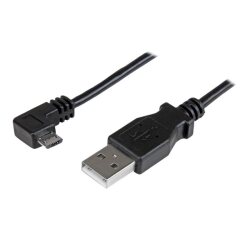 StarTech.com Câble de charge et synchronisation Micro USB de 1 m - USB-A vers Micro-B à angle droit - M/M - 0,25 mm²