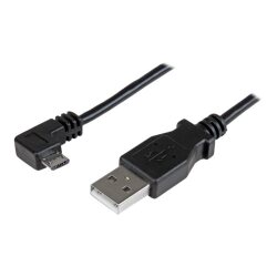 StarTech.com Câble de charge et synchronisation Micro USB de 1 m - USB-A vers Micro-B à angle droit - M/M - 0,25 mm²