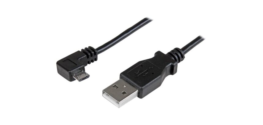 StarTech.com Câble de charge et synchronisation Micro USB de 1 m - USB-A vers Micro-B à angle droit - M/M - 0,25 mm²