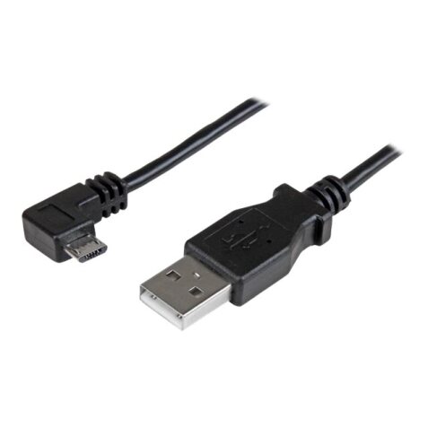StarTech.com Câble de charge et synchronisation Micro USB de 1 m - USB-A vers Micro-B à angle droit - M/M - 0,25 mm²