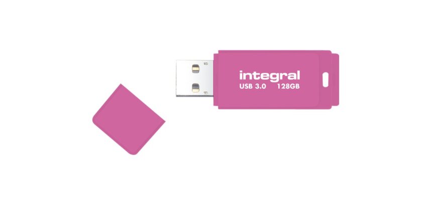 Clé USB-A 3.2 Gen 1 Integral Drive Neon rose 64 Go