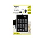 Port Designs 900801 clavier numérique Ordinateur portable USB Noir, Gris