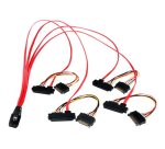 StarTech.com Câble Mini SAS Serial Attached SCSI interne 50 cm - SFF-8087 vers 4 SFF-8482