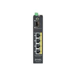 Zyxel RGS100-5P Non-géré L2 Gigabit Ethernet (10/100/1000) Connexion Ethernet, supportant l'alimentation via ce port (PoE) Noir