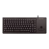 CHERRY XS G84-5400 TRACKBALL KEYBOARD Clavier filaire miniature, trackball, USB, noir, AZERTY - FR