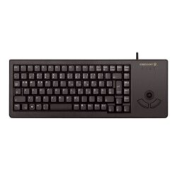 CHERRY XS G84-5400 TRACKBALL KEYBOARD Clavier filaire miniature, trackball, USB, noir, AZERTY - FR