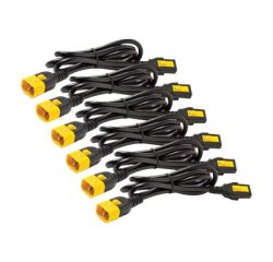 APC Netshelter - Kit cordon d'alimentation (6 ea) - Verrouillable - C13 à C14 - 0,6m