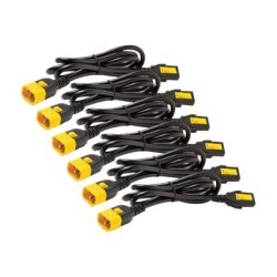 APC Netshelter - Kit cordon d'alimentation (6 ea) - Verrouillable - C13 à C14 - 0,6m