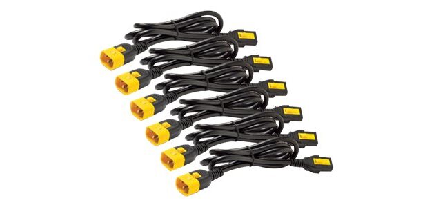 APC Netshelter - Kit cordon d'alimentation (6 ea) - Verrouillable - C13 à C14 - 0,6m