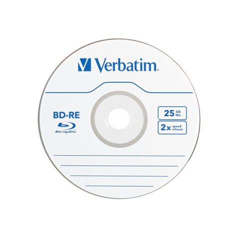 Verbatim BD-RE SL 25GB 2x 10 Pack Spindle 25 Go 10 pièce(s)