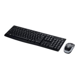 Logitech Wireless Combo MK270 clavier Souris incluse Maison USB QWERTY Anglais britannique Noir