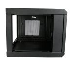 StarTech.com Armoire Réseau Murale à 2 Montants 6U avec Étagère 1U, Armoire Serveur Murale 19" à Charnières pour Équipement IT/AV/Électronique/Ordinateur, Armoire Rack Ventilée Flexible