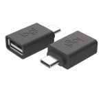 Logitech 956-000005 changeur de genre de câble USB C USB A Graphite