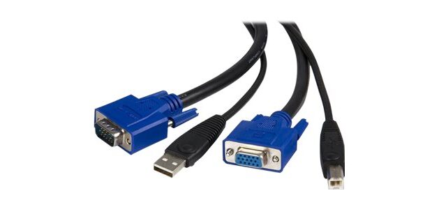 StarTech.com Câble pour Switch KVM VGA avec USB 2 en 1 - 1.80m