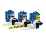 Ruban papier adhésif continu Noir/Jaune largeur 62mm / longueur 15m DK22606