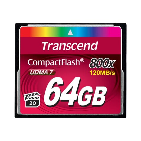 Transcend 64GB 800x CF 64 Go CompactFlash MLC