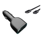 DLH Chargeur voiture allume cigare USB-C 60W pour ordinateur portable