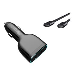 DLH CHARGEUR VOITURE ALLUME CIGARE USB-C 60W POUR ORDINATEUR PORTABLE