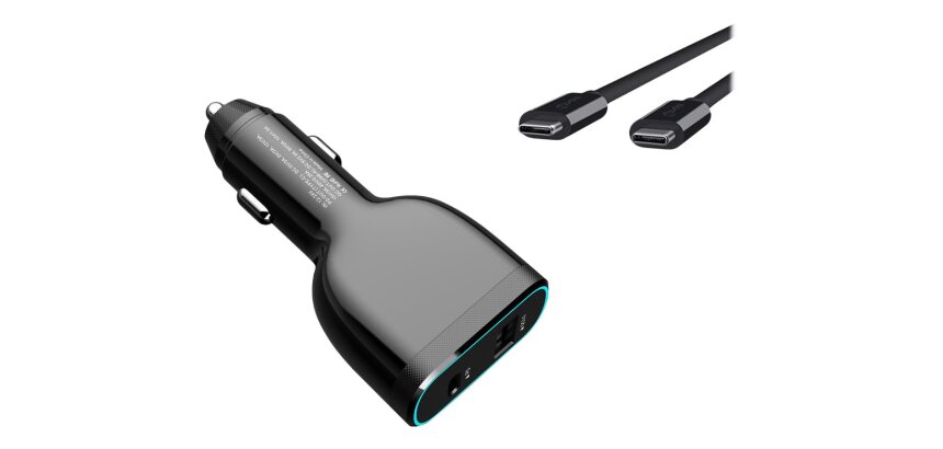 DLH Chargeur voiture allume cigare USB-C 60W pour ordinateur portable