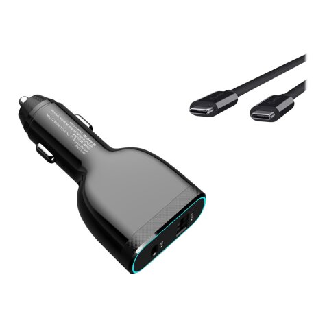 DLH CHARGEUR VOITURE ALLUME CIGARE USB-C 60W POUR ORDINATEUR PORTABLE
