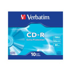 P/10 cdr 700 mb, 52x slim 43415+redv