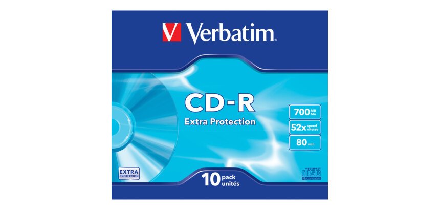 Verbatim CD-R Extra Protection 700 Mo 52x 10 pièce(s)