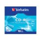 P/10 cdr 700 mb, 52x slim 43415+redv
