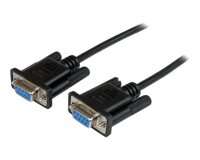 StarTech.com Câble null modem série DB9 RS232 de 2m - Cordon série DB9 vers DB9 - F/F - Noir