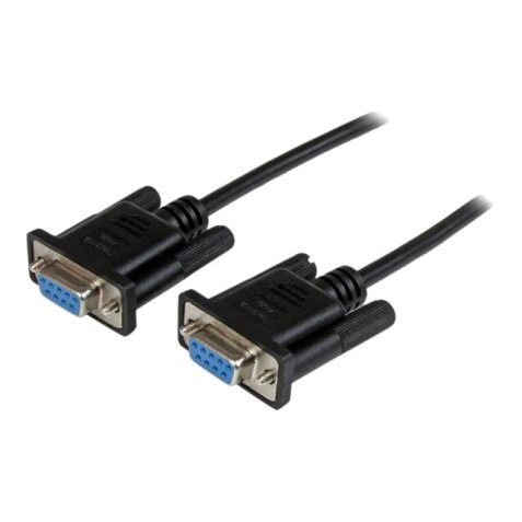 StarTech.com Câble null modem série DB9 RS232 de 2m - Cordon série DB9 vers DB9 - F/F - Noir