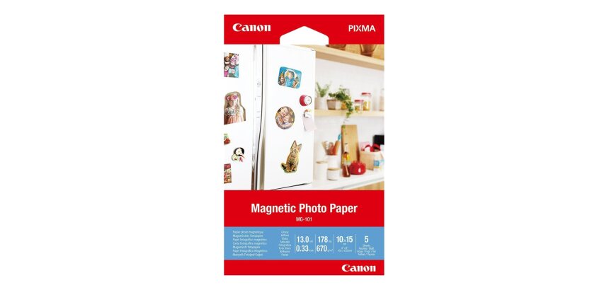 Canon Papier photo magnétique MG-101, 10 × 15 cm, 5 feuilles