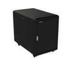 StarTech.com Armoire Rack Serveur 15U à 4 Montants, Armoire Verrouillable 19" pour Ordinateur/AV/Équipement IT, Rack Réseau pour Bureau/Domicile avec Roulettes et Rails de Montage Ajustables