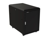 StarTech.com Armoire Rack Serveur 15U à 4 Montants, Armoire Verrouillable 19" pour Ordinateur/AV/Équipement IT, Rack Réseau pour Bureau/Domicile avec Roulettes et Rails de Montage Ajustables