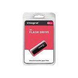 Integral INFD64GBBLK lecteur USB flash 64 Go USB Type-A 2.0 Noir