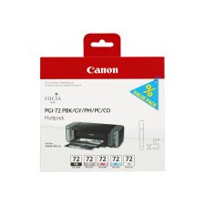 Canon PGI-72 PBK/GY/PM/PC/CO Multipack - 5 - grijs, fotozwart, fotocyaan, fotomagenta, chroomoptimalisatie - origineel - inkttank