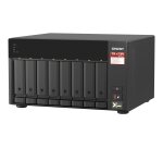 QNAP TS-873A NAS Tower Ryzen Embedded V1500B 8 Go DDR4 0 To QNAP Turbo System Noir