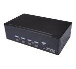 StarTech.com Switch KVM double affichage DisplayPort 4K 60 Hz à 4 ports avec hub USB 2.0 intégré
