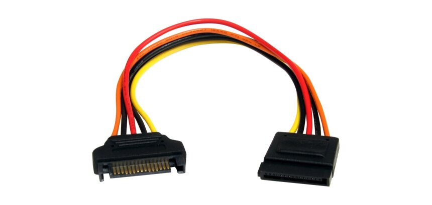 StarTech.com Câble d'extension d'alimentation SATA 15 broches 20 cm