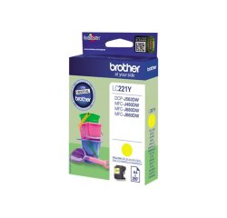 LC221Y BROTHER MFCJ880DW Encre Jaune  260Pages