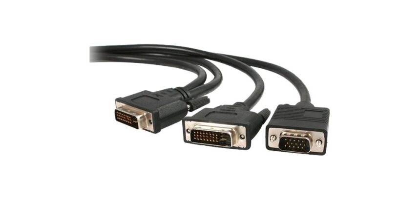 StarTech.com Câble répartiteur en Y / Splitter vidéo DVI (M) vers DVI (M) et VGA (M) de 1,8m