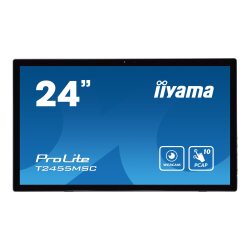 iiyama T2455MSC-B1 Écran d'affichage dynamique Écran plat de signalisation numérique 61 cm (24") LED 400 cd/m² Full HD Noir Écran tactile